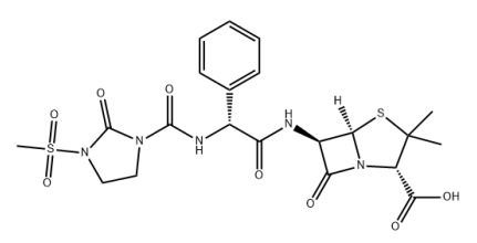 This paper briefly describes mezlocillin and its application