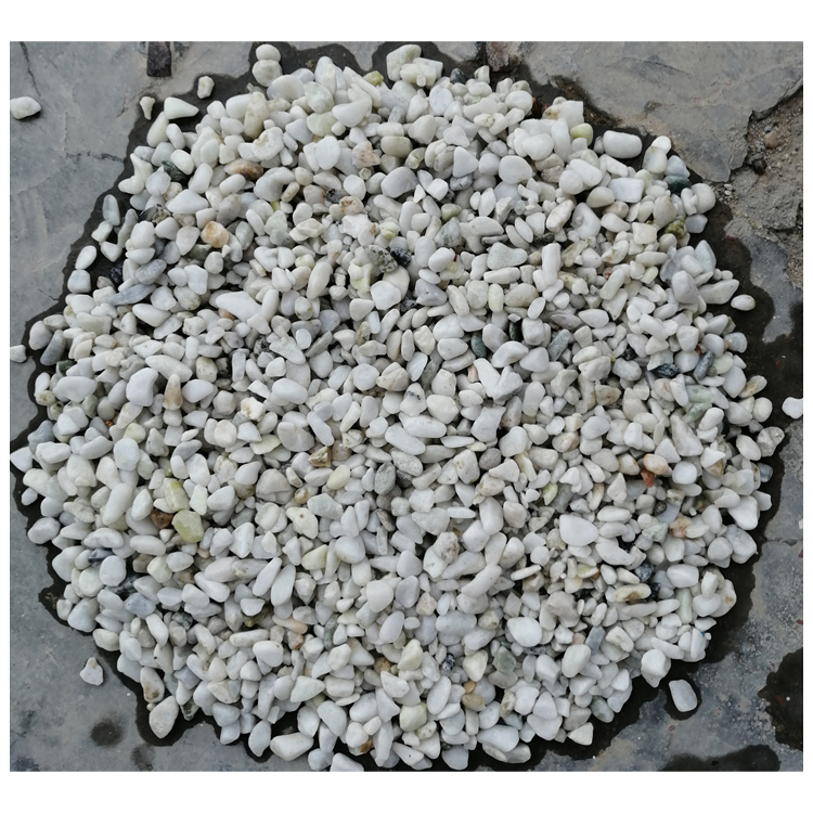 GS-002 גואנגשאן חצץ לבן חלוק אבן שבבי אבן אגרגטית לנוף