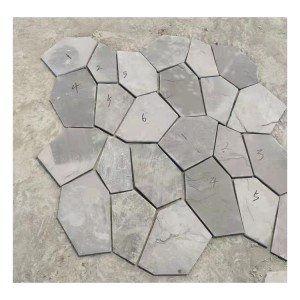 natural slate stone GS-SL10 gray color pav...