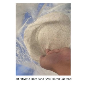 Arena de sílice de malla 40-80 99% de contenido de silicio ...