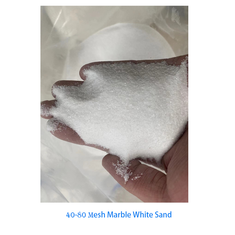 40-80 Mesh fehér márványpor kőhöz, építőiparhoz