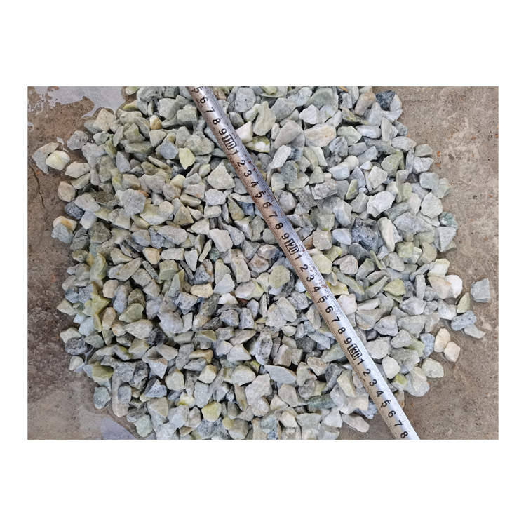 GS-012 gele en groene kleur klein formaat kiezelsteen grindsteen, aggregaatsteen, terrazzo grondstoffen