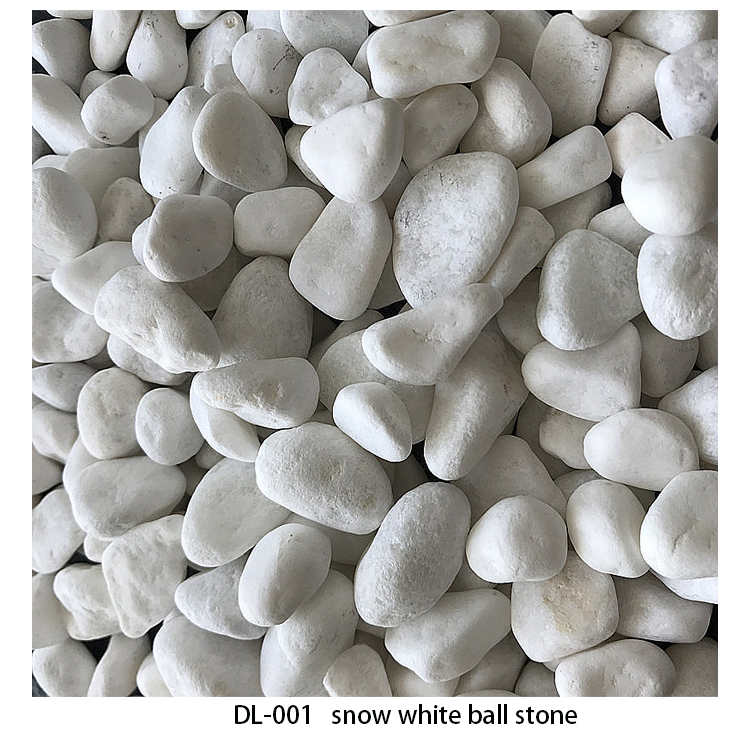 Pedra de pedra branca como a neve para decorar o xardín