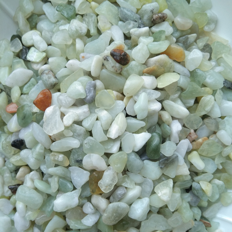 DL-022 polished jade green peble stone for garden and villa