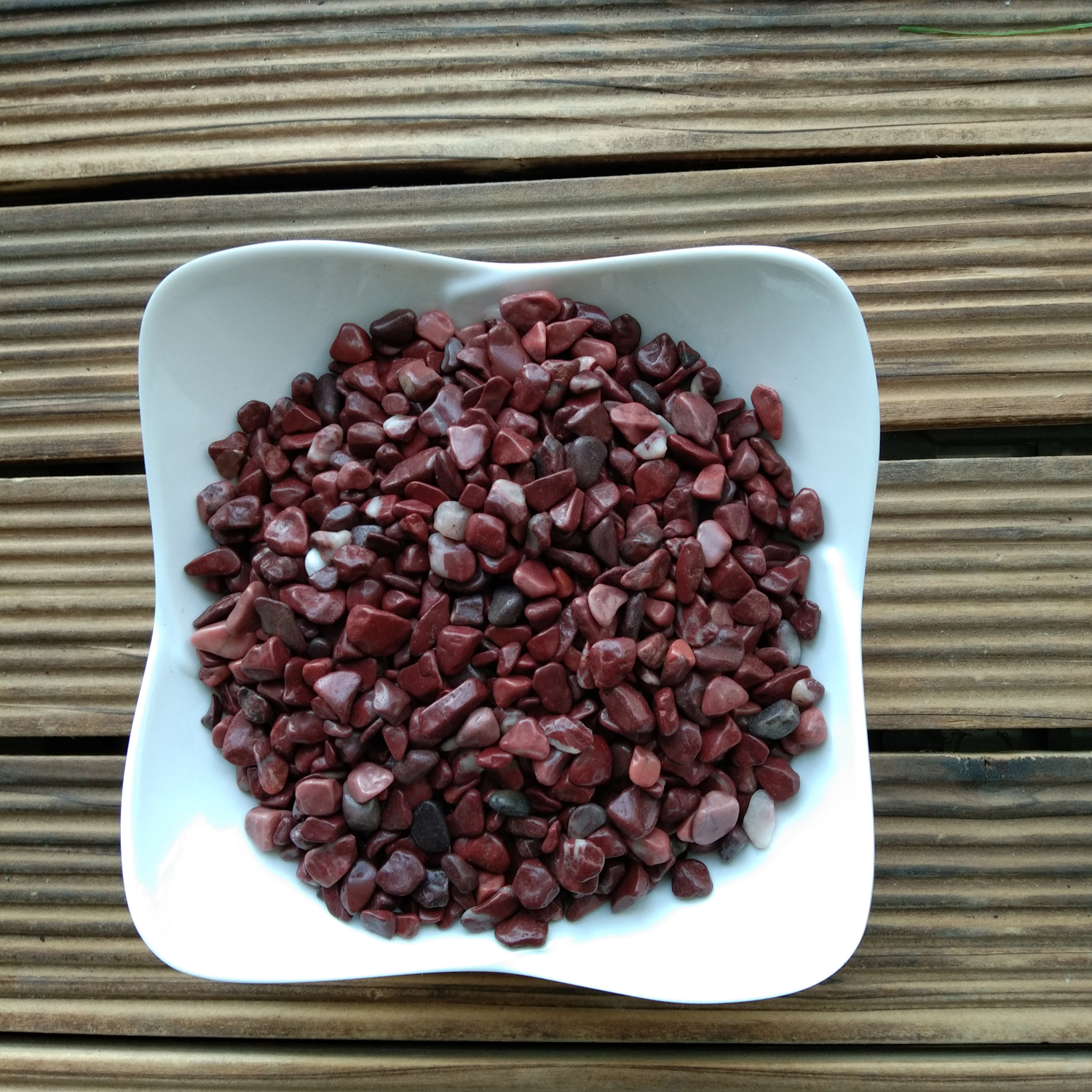 DL-026 polished red small size pebble stone for decorate the garden and floor