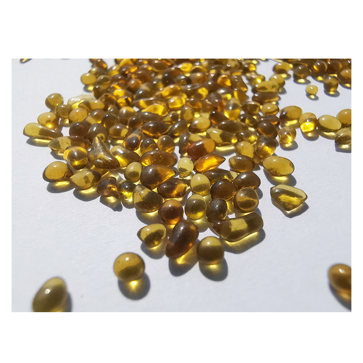 GB-009 perle di vetru di culore ambra per a petra di petra d'aquarium di paisaghju petra di focu è pietra di piscina