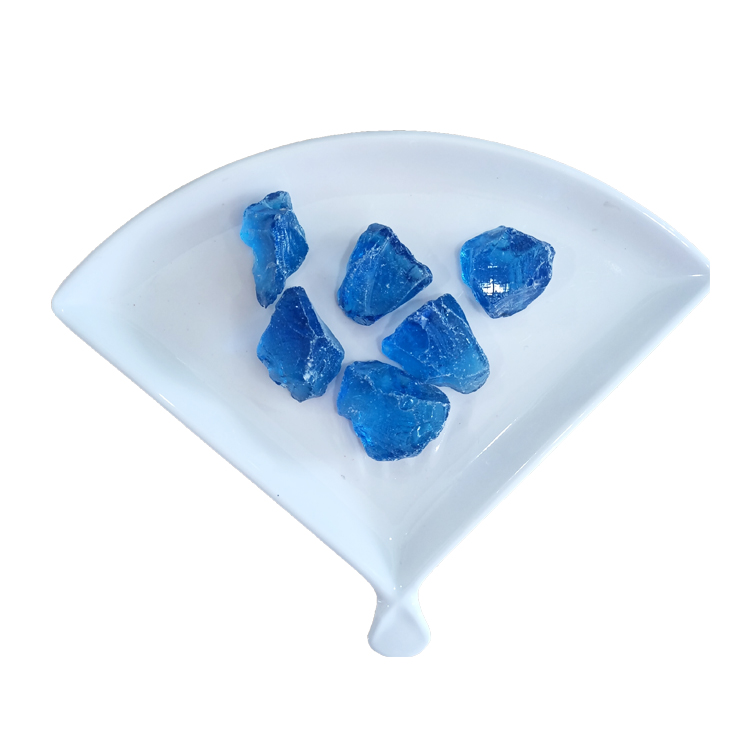 GL-004 μπλε πέτρα από γυαλί από γυαλί, πέτρα ενυδρείου τζάκι