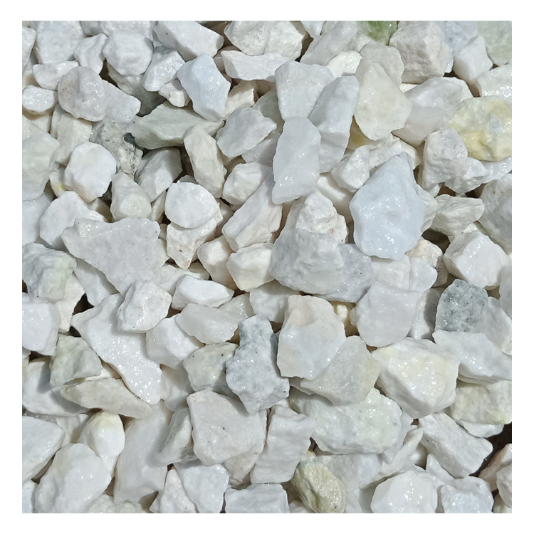GS-002 guangshan stone white gravel pebble stone for garden and road