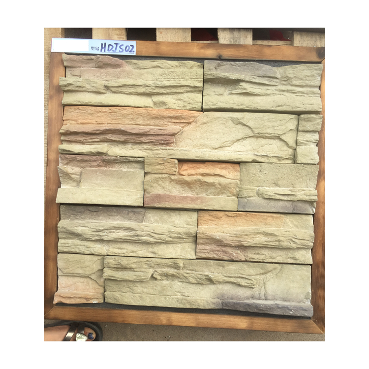 HDJS02 изкуствен културен камък риф скален камък за екстериор и интериор на стена на сграда