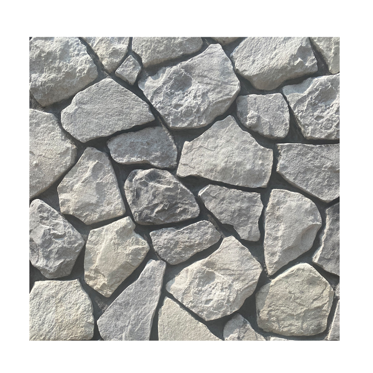 LXA103 Panel ścienny ze sztucznego kamienia w kolorze szarym, okleina ścienna o naturalnym wyglądzie, kamienny kamień ścienny