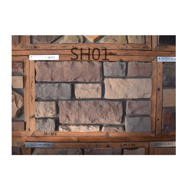 SH01 umjetna kultura kamen furnir cement kamena ploča zidni kamen ukrasite vapnenac