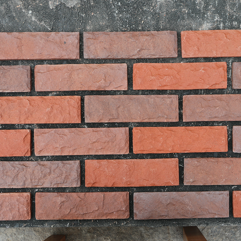 Artificial Culture Stone Red Color Pseudo Anicent Brick para sa Exterior Wall ng Building at Villa