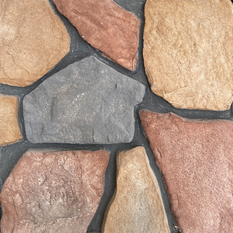 LXA01 لوحة الحائط الحجرية الحجرية الميدانية ، الجدار الخارجي والداخلي مزين بالحجر ، حجر الثقافة الاصطناعي