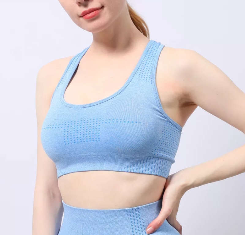 Girl Padded Sports Top Fitness Ladies Girls Running Gym Yoga Tops