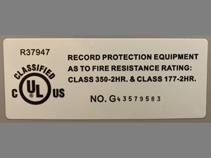 The UL-72 fireproof safe testing standard