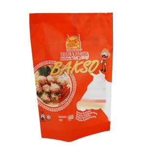 Customized multi-size frozen food heat seal bags with logo