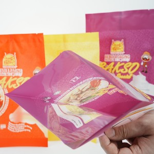 Customized plastic bags of various bag types for food packaging