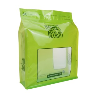 Zapečaćena prozirna vrećica za pakiranje s patentnim zatvaračem za hranu