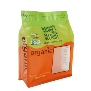 Benotzerdefinéiert Multifunktionnelle Snack Transparent Plastik flaach Bottom Bag