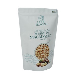 Սննդի պլաստիկ փաթեթավորման պայուսակներ Macadamia Nuts-ի համար