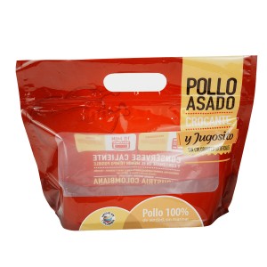 શેકેલા ચિકન પેકેજિંગ માટે પારદર્શક બારીઓ સાથે ફેક્ટરી કસ્ટમાઇઝ્ડ પ્લાસ્ટિક બેગ