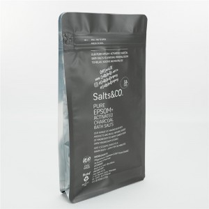 Eight Side Sealing Side Zipper Bag Moisture Proof for Bath Salt Packaging