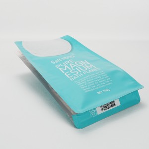 ໂຮງງານພິມ Customized Lightweight Carry Bath Salt Flat Bottom Bag