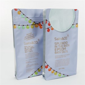 Color Gravure Printing လှပပြီး တာရှည်ခံသော ရေချိုးဆားထုပ်ပိုးမှု Stand up Bag