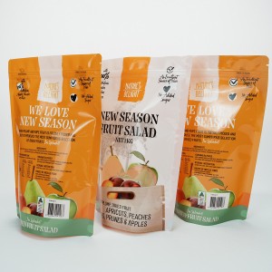 Customized snack stand-up bags sealed and moisture-proof