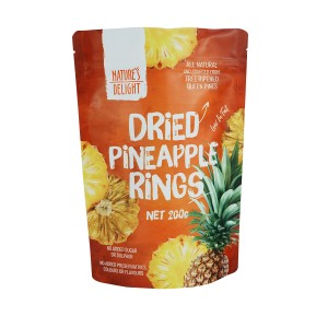 Custom designed sealed packaging bags for freeze-dried fruits