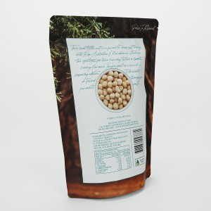 Macadamia Nuts အတွက် အစားအစာ ပလပ်စတစ်ထုပ်ပိုးအိတ်များ