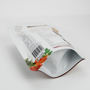 Återförslutningsbara plastförpackningspåsar med dragkedja för snacks