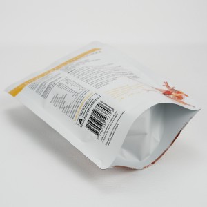 Gravīras drukas aizzīmogots uzkodu iepakojuma maisiņš ar rāvējslēdzēju