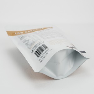 Пластиковый пакет для упаковки пищевых продуктов индивидуального дизайна с застежкой-молнией
