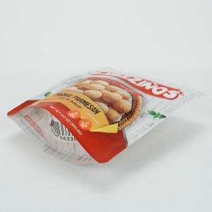 Custom sealed zipper stand up pouch for frozen food