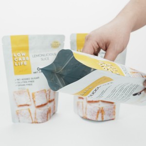 Gravure printing sealed snack packaging zipper bag