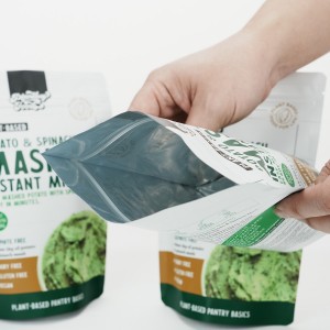 वैयक्तिकृत सानुकूल डिझाइन केलेले अन्न प्लास्टिक पॅकेजिंग पिशव्या
