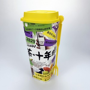 Individualizuoti nauji ir išskirtiniai įvairių stilių plastikiniai vaisių arbatos puodeliai