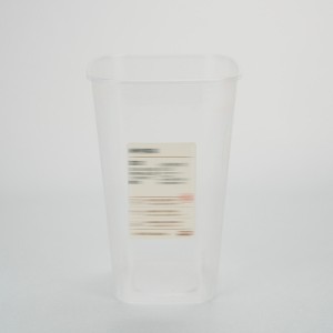 Langlebige transparente Kunststoffbecher mit mehreren Kapazitäten für Kaffee und Milchtee