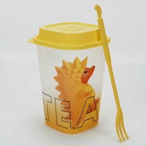 Cană de ceai personalizată, portabilă și practică, cu capac