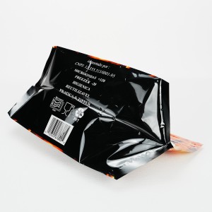 Multifunctional plastic packaging bag with zipper transparent window