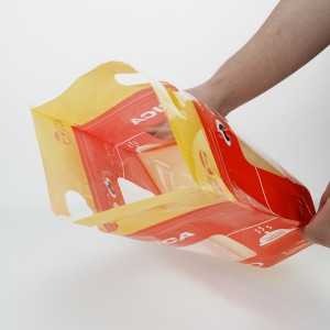 Mittatilaustyönä painettu paahdetun kanan läpinäkyvä pakkausmuovipussi