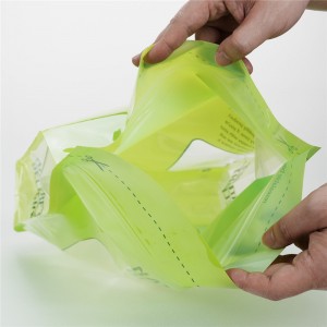 Bossa d'embalatge transparent segellada amb cremallera d'aliments