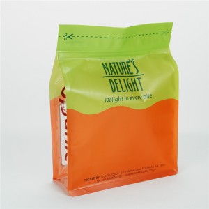 Skræddersyet multifunktionel snack gennemsigtig plastpose med flad bund