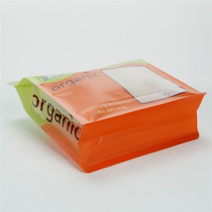 Skräddarsydd multifunktionell Snack Transparent plastpåse med platt botten
