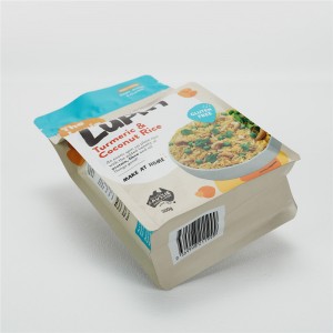 Custom Designed Printed Resealable Food Grade Square Bags Ngisor