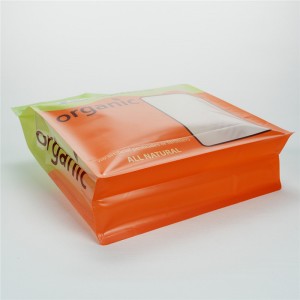 Custom Printed Sealed Snack Flat Bottom Bag