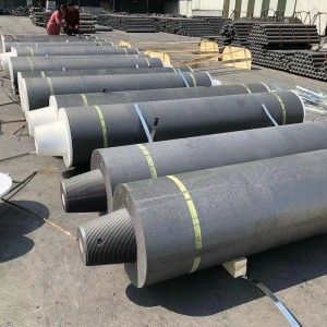 Electric Arc Furnace Graphite Electrodes HP550mm With Pitch T4N T4L 4TPI Nipples