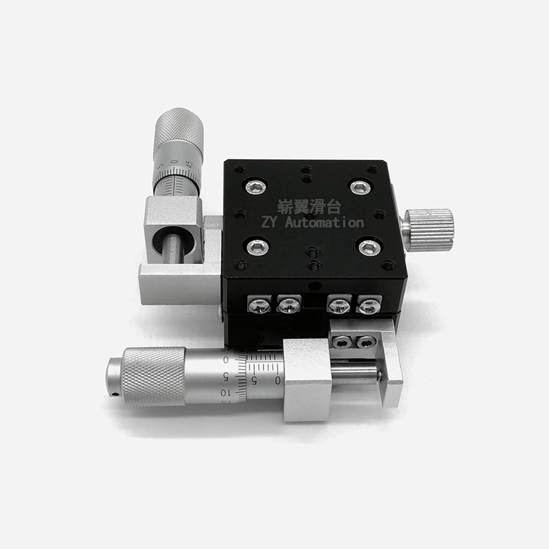 X-Axis 40*40mm Micrometer Manual Cross Rail Precision Linear Stage Bearing LGX40 