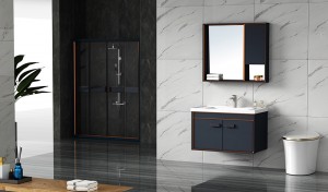 Modern Aluminum Bathroom Cabinet Floating Vanity Unit